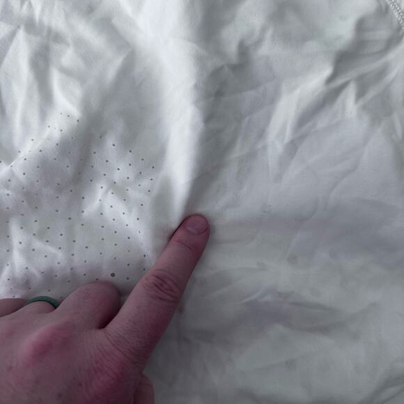 Lululemon Ivivva Girls White Polo Shirt - Size 10 - Picture 6 of 7